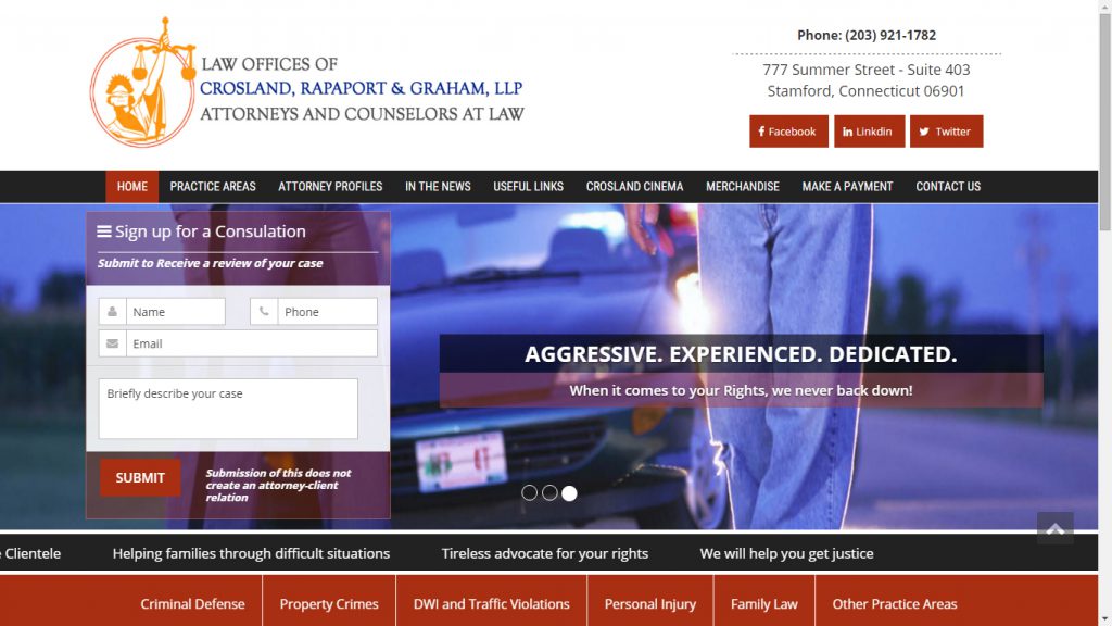 Legal Case Management Software webpage